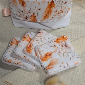 Petite panière avec cotons lavables "Manon"