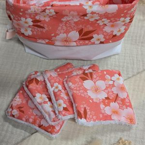 Petite panière avec cotons lavables "Yumi"