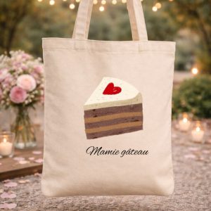 Tote bag mamie gâteau