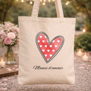 Tote bag mamie d'amour