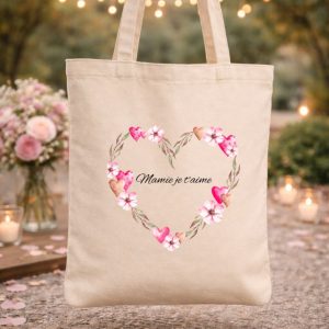 Tote bag mamie je t'aime