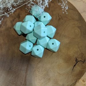 Perle octogonale menthe