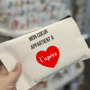 Trousse "Mon coeur appartient à l'apéro"