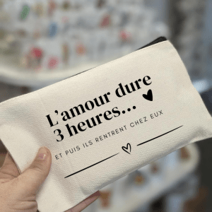 Trousse "L'amour dure 3 heures"