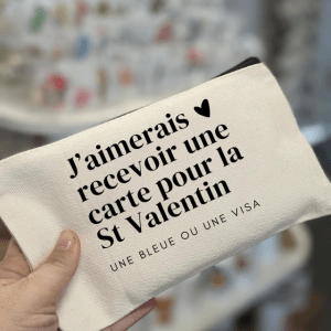 Trousse "J'aimerais recevoir une carte pour la St Valentin"