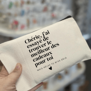 Trousse "Chérie j'ai essayé de trouver le meilleur cadeau pour toi"