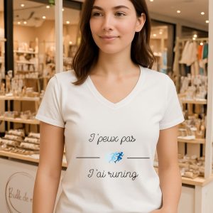 Tee shirt Je peux pas j'ai running