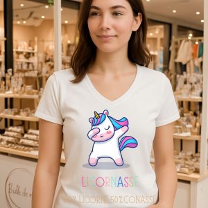 Licornasse 50% licorne 50% connasse