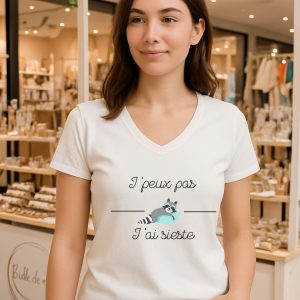 Tee shirt Je peux pas j'ai sieste