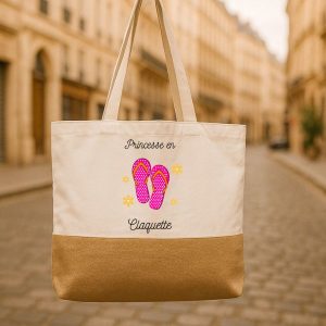 Sac shopping Princesse en claquette