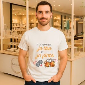 A la pétanque, je tire et je pinte