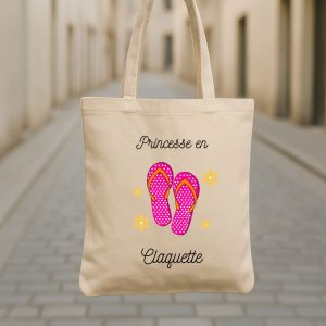 Tote bag Princesse en claquette