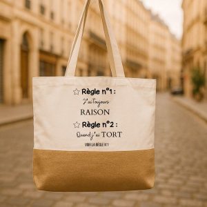 Sac shopping Règle numéro 1