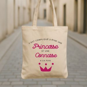 Tote bag Princesse et connasse