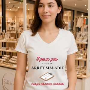 J'peux pas je suis en arrêt maladie mais j'ai des sorties autorisés