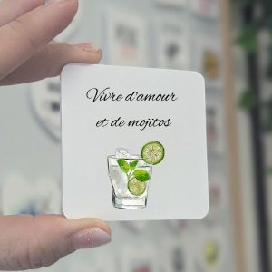 Magnet Vivre d'amour et de mojitos