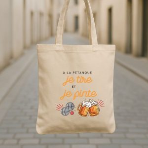 Tote bag Je tire et je pinte