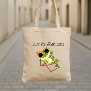 Tote bag Vive la retraite
