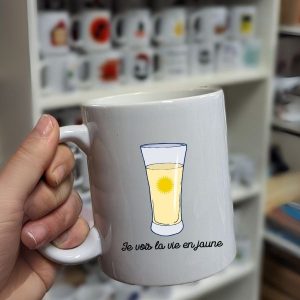 Mug Je vois la vie en jaune