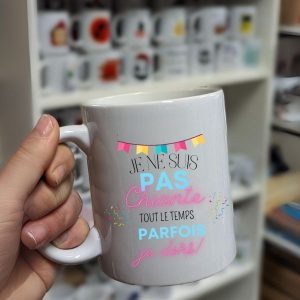 Mug Je ne suis pas chiante tout le temps parfois je dors
