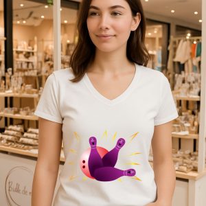Tee shirt motif Bowling